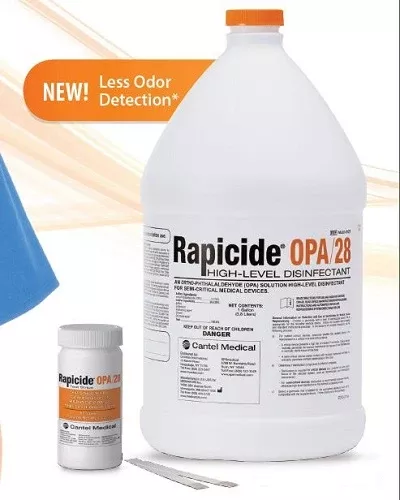 SPS Medical Supply Rapicide OPA/28 High-Level Disinfectant, RTU, Liquid, 1gal Jug, Max 28 Day Reuse, Each, ML020127