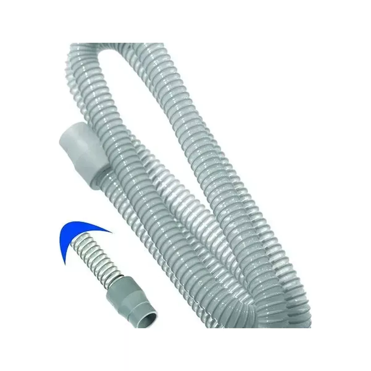 Standard CPAP Tubing, Grey, 22mm Cuffs, 4 ft