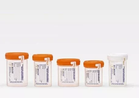 Starplex Scientific Corporation Specimen Collection Cup with Temperature Strip Starplex 53 mm Opening Polypropylene 90 mL (3 oz.) Screw Cap Patient Information NonSterile - M-980742-2488 - Case of 400