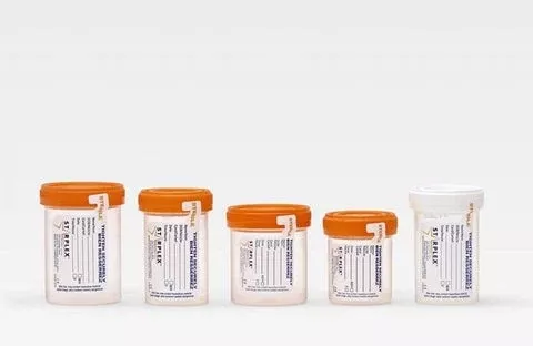 Starplex Scientific Corporation Urine Specimen Container LeakBuster™ Polypropylene 120 mL (4 oz.) O-Ring Cap Patient Information Sterile - M-1036915-1800 - Case of 500
