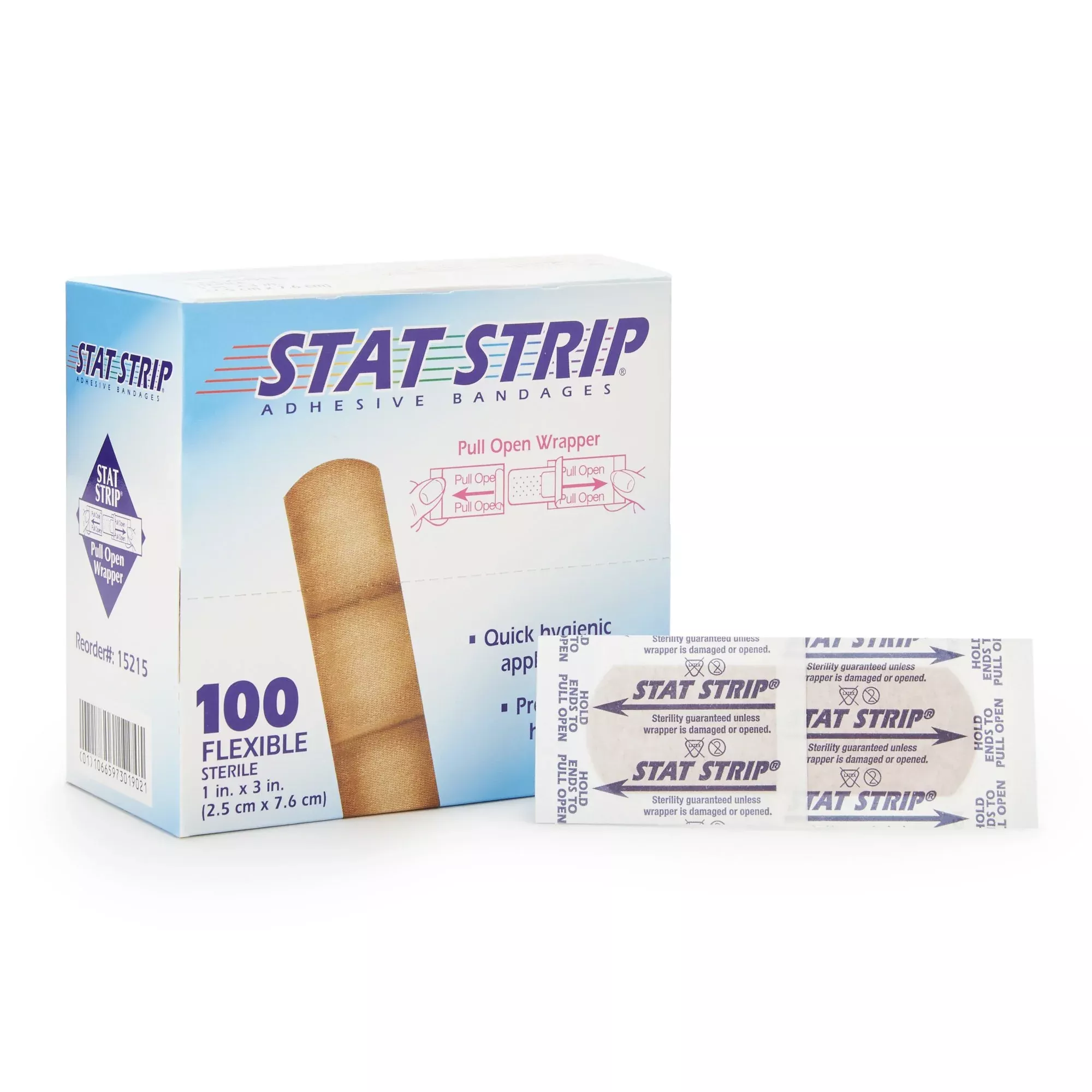 Stat Strip Adhesive Strip, 1 x 3 Inch