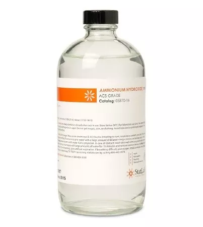 StatLab Medical Products Biochemical Ammonium Hydroxide ACS Grade 30% 16 oz. - M-1002306-3884 - Each