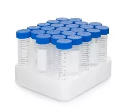 StatLab Medical Products Centrifuge Tube Conical Bottom Plain 50 mL Blue Screw Cap Polypropylene Tube - M-1009032-1945 - Case of 500