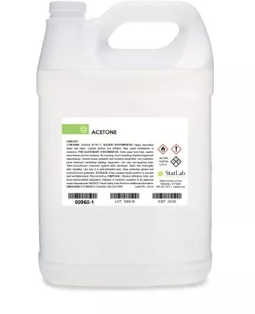 StatLab Medical Products Chemistry Reagent Acetone ACS Grade / Dehydrant >99% 1 gal. - M-1002305-2768 - Each