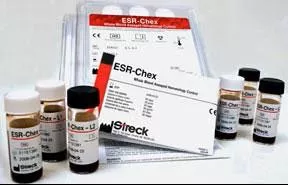 Streck Laboratories Hematology Control ESR-Chex™ Erythrocyte Sedimentation Rate (ESR) 2 Levels 4 X 9 mL - M-360520-1930 - Box of 4