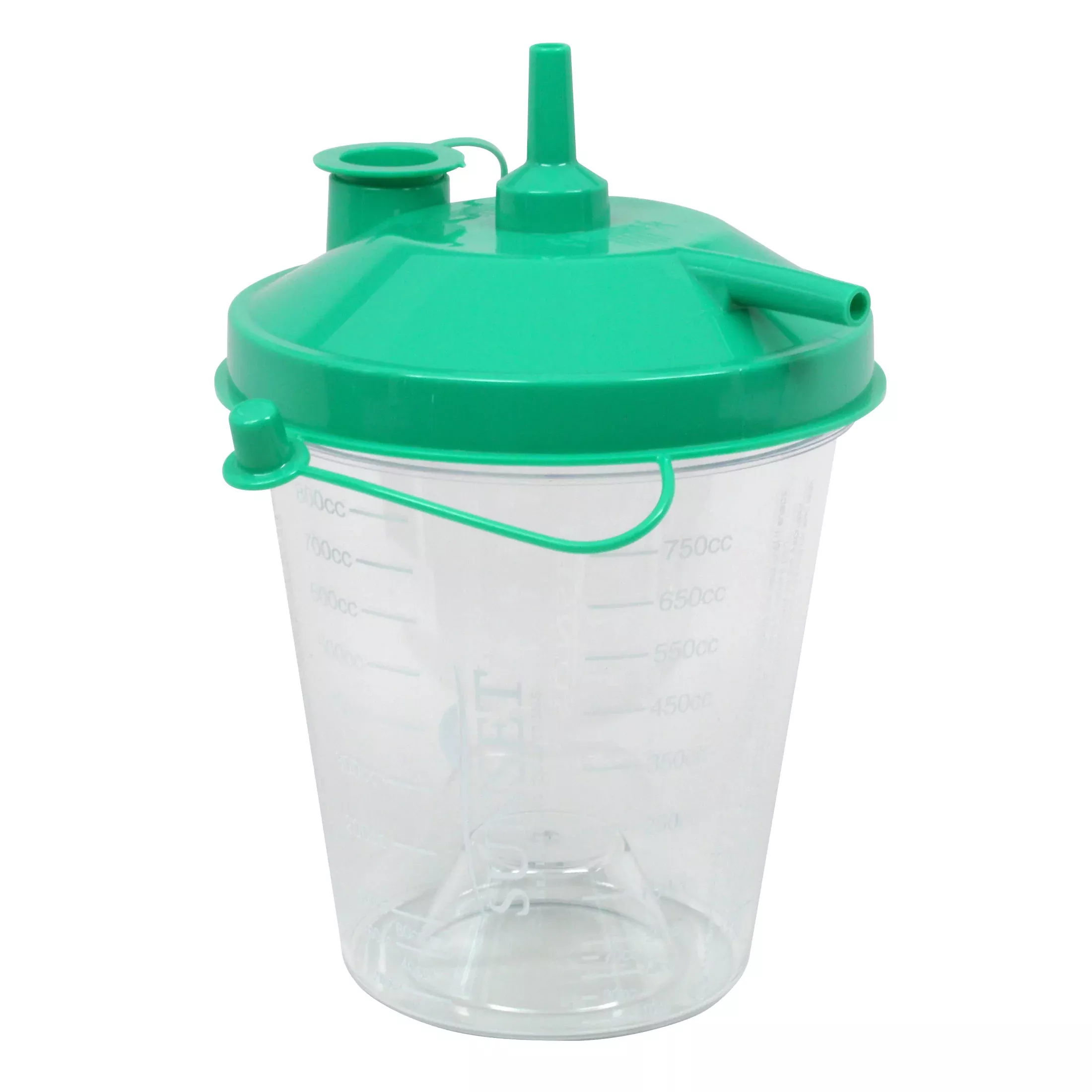 Sunset Healthcare Solutions Disposable Suction Canister with Float Valve Shutoff, 800cc