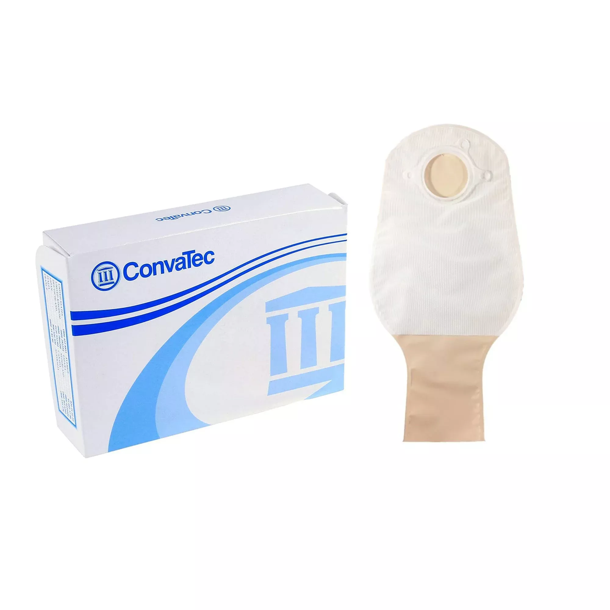 Sur-Fit Natura Opaque Colostomy Pouch, 12-Inch Length, 2¾ Inch Flange