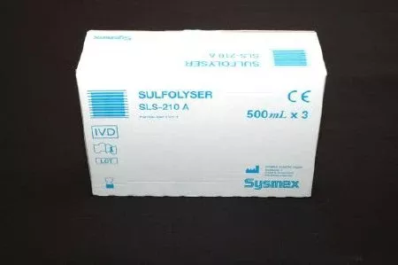 Sysmex America Lytic Reagent Sulfolyser™ For Sysmex Automated Hematology Analyzer 3 X 500 mL - M-761994-3441 - Box of 3