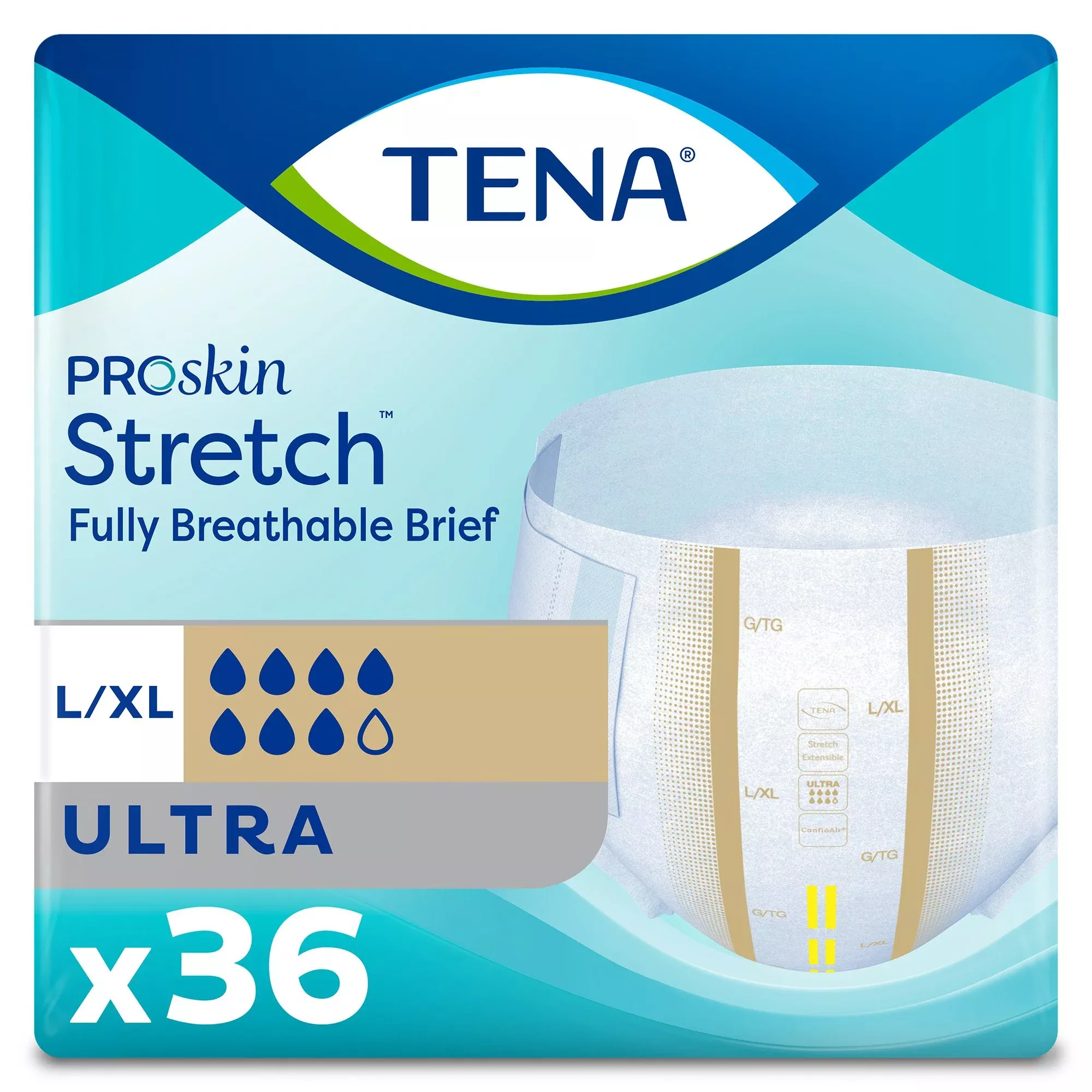 Tena ProSkin Stretch™ Ultra Incontinence Brief, Large / Extra Large