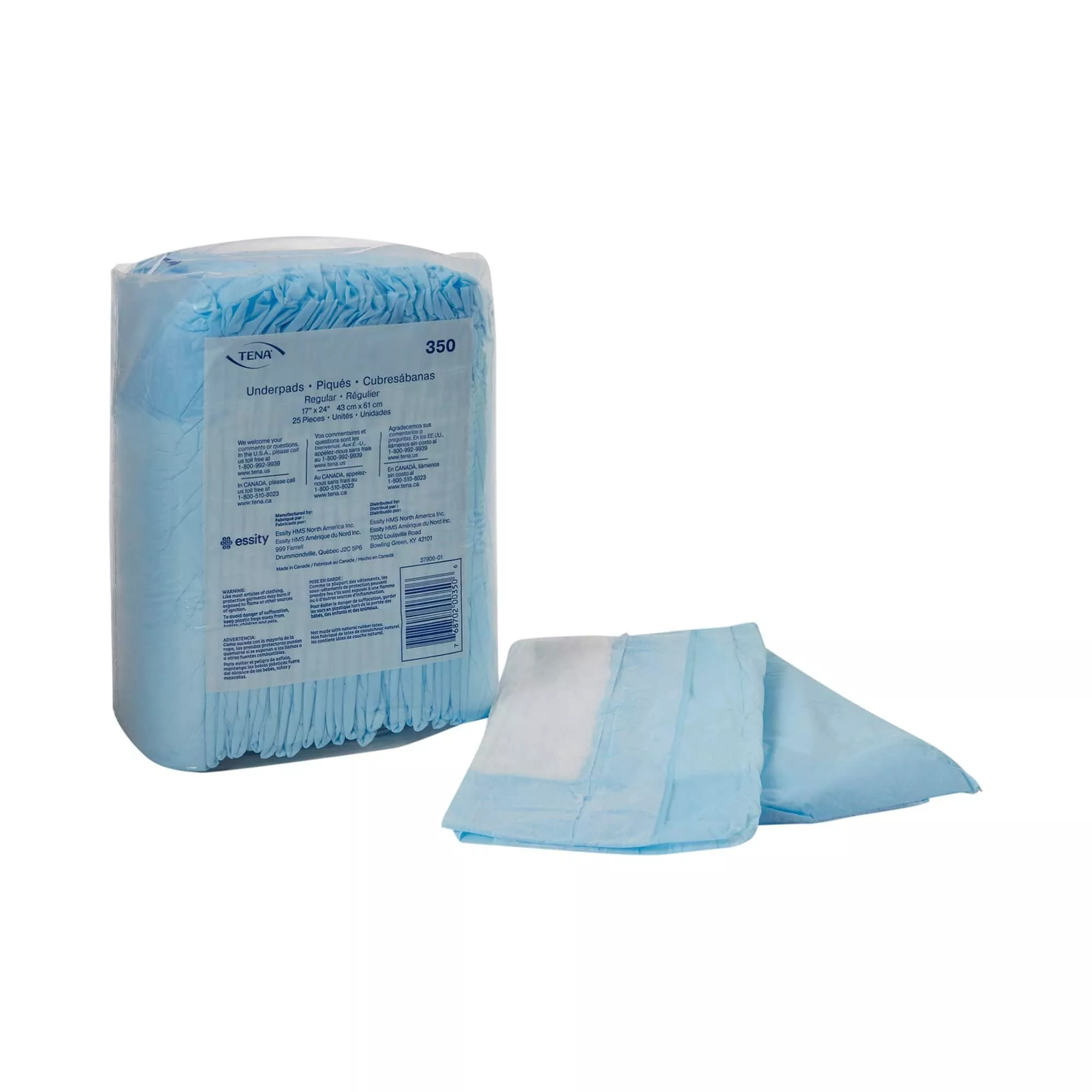 TENA Regular Absorbency Underpads