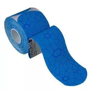 Theraband Kinesiology Tape, Pre-cut Roll, Blue/Blue, 2" x 16.4"