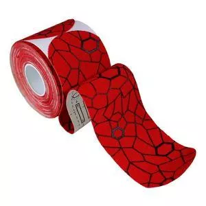 Theraband Kinesiology Tape, Pre-cut Roll, Red/Black, 2" x 16.4"