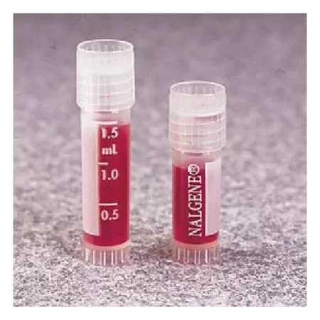 Thermo Scientific Nalge Thermo Scientific™ Nalgene Cryogenic Tube Conical Bottom, Skirted Plain 47.5 mm Length 2 mL Without Color Coding Screw Cap Polypropylene Tube - M-1145517-1374 - Case of 500