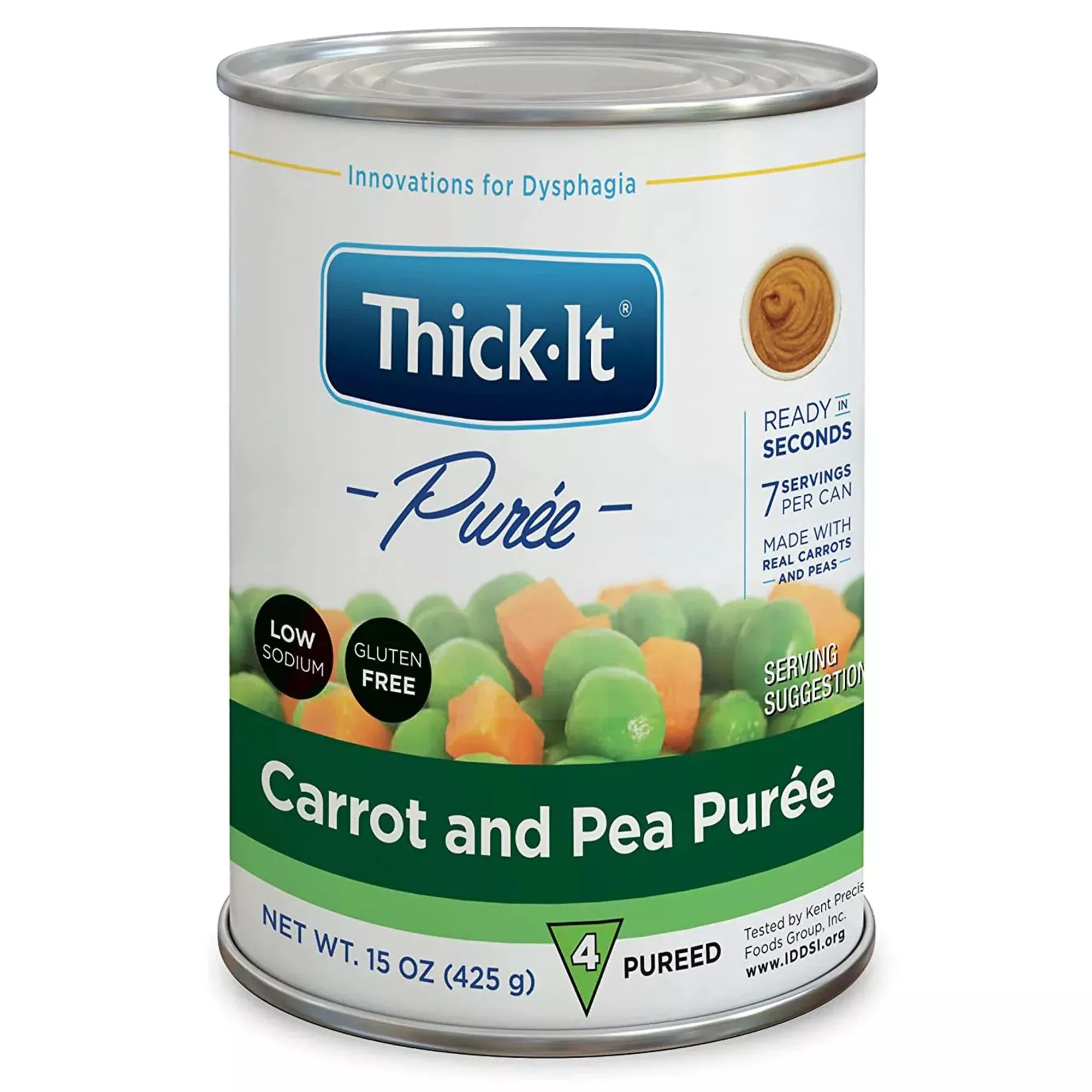 Thick-It Carrot and Pea Purée Thickened Food, 15-ounce Can