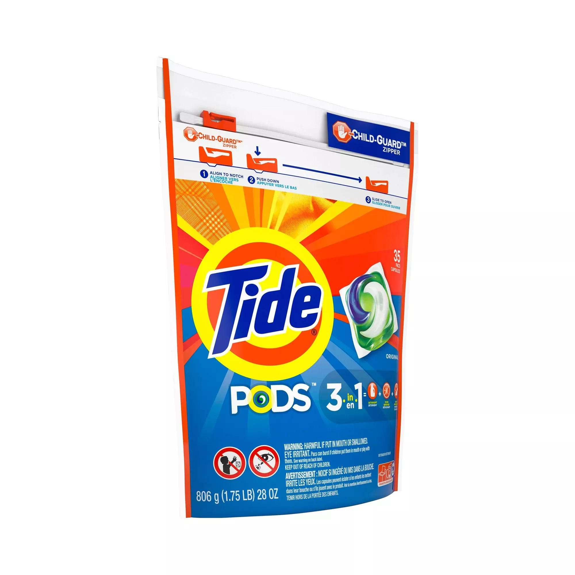Tide Pods 3-in-1 Laundry Detergent, Original