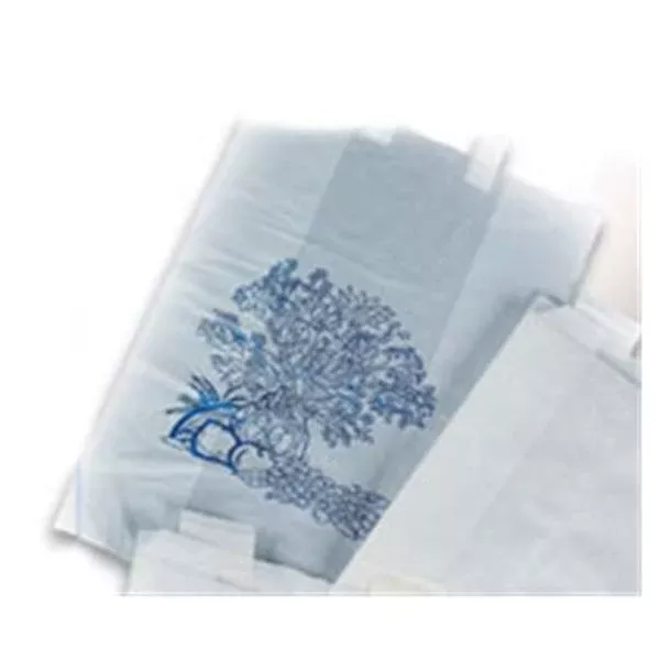 Tidi ProductsBag Bedside Wht/BluFlrl 6-1/2x11" Flame-Retardant Paper 2000/Ca