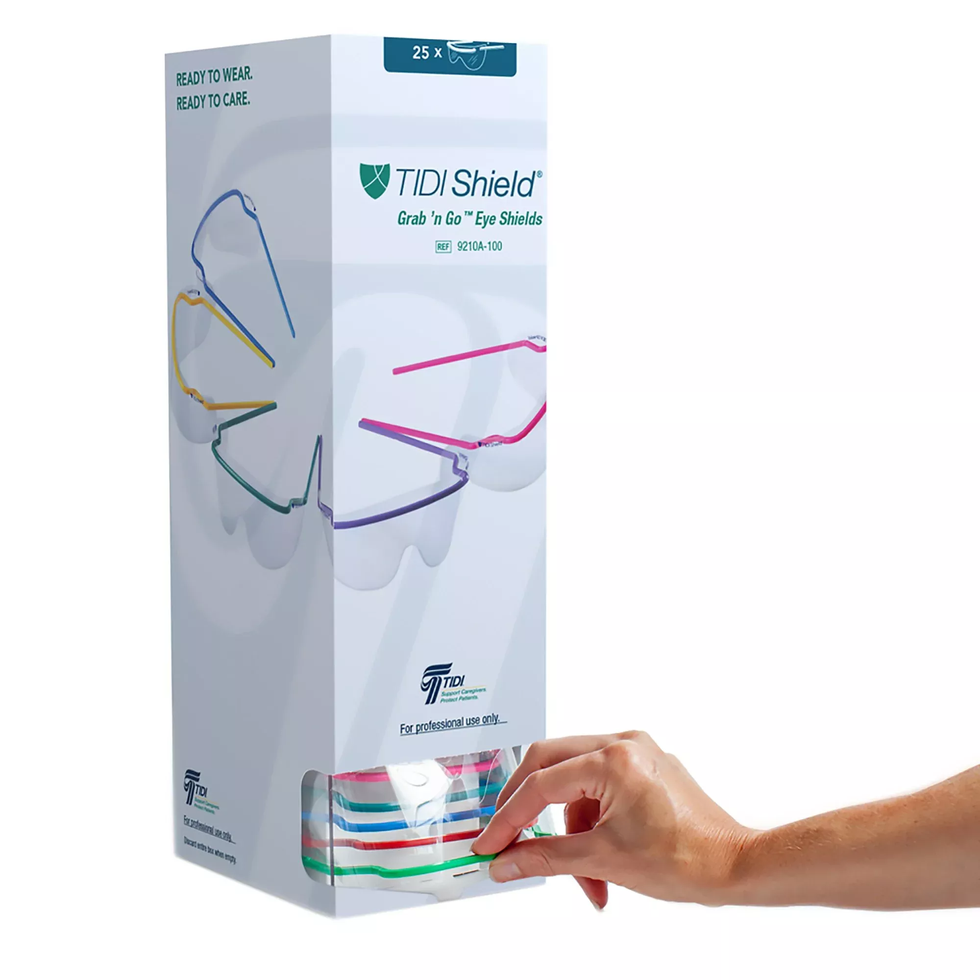 TIDIShield Grab 'n Go™ Eye Shields with Dispenser