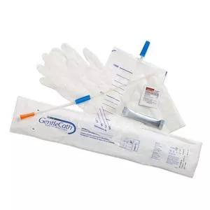 Tiemann GentleCath™ Hydrophilic Urinary Catheter with water sachet and kit