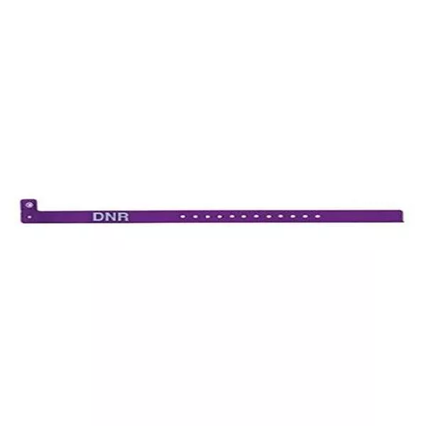 TimeMed a Div of PDC Alert Wristband DNR Vinyl Purple Adult / Pediatric 500/Bx