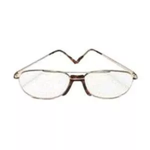 Today's Optical Half Eye Fashion Reading Glass +3.0 Power, Plastic/Metal Frame, Silver/Chrome