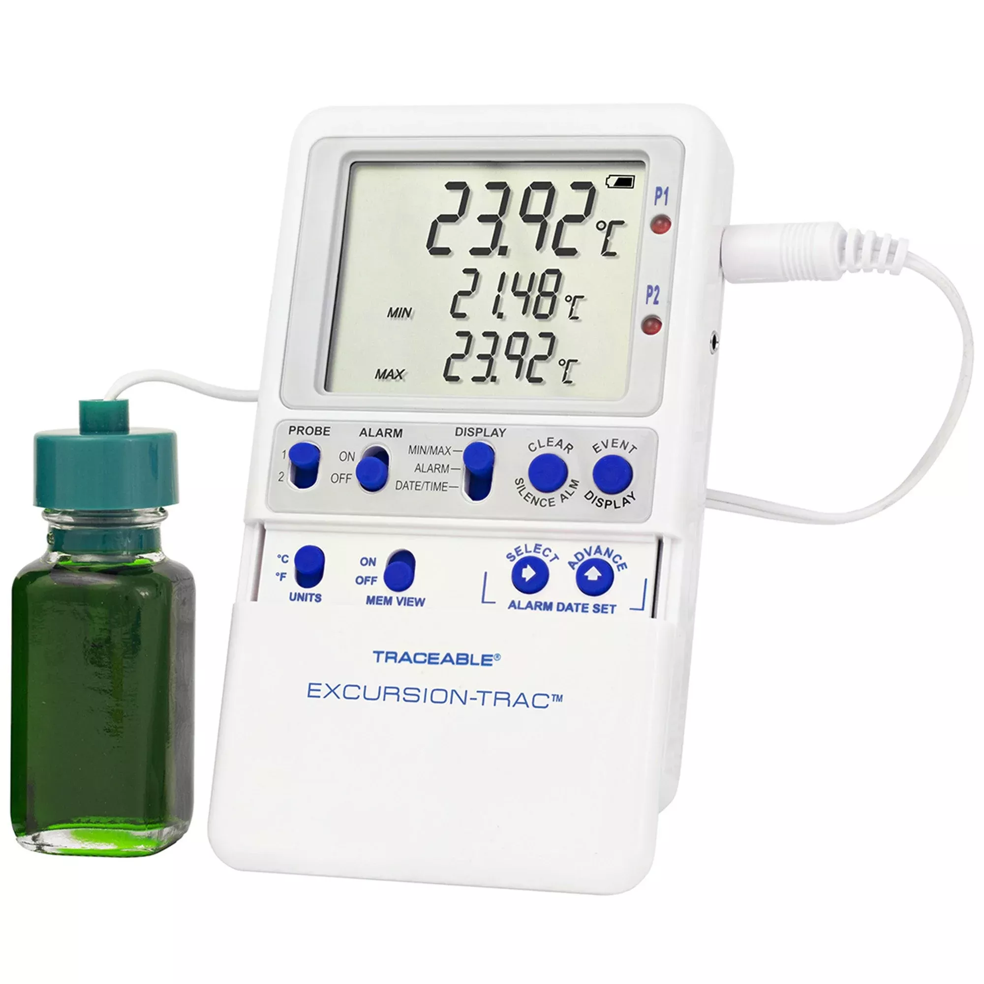 Traceable Excursion-Trac™ Fridge-Freezer Thermometer w/ Alarm & Datalogger