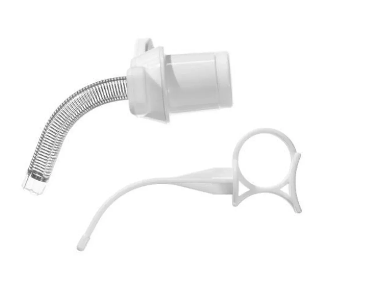 TRACOE Silcosoft Trach Tube 3.0 X 39mm, proximally longer, Uncuffed, Silicone