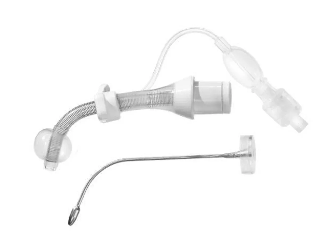 TRACOE Silcosoft Trach Tube 5.5 X 46mm, proximally longer, cuffed, silicone