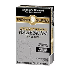 Trojan™ Supra™ BareSkin™ Lubricated Condom 6 Count