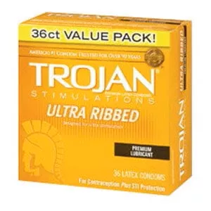 Trojan™ Ultra Ribbed Condom