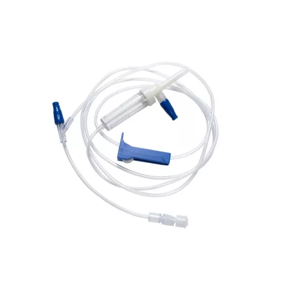 TrueCare IV Administration Gravity Set - 2 Ports 10 Drops / mL Drip Rate 83 Inch Tubing Solution Without Flow Regulator