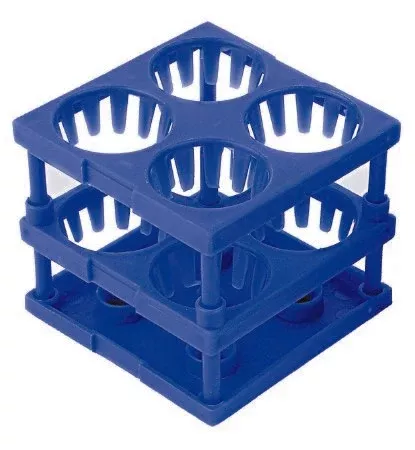Tube Cube Rack McKesson 4 Place 26 to 30 mm Tube Size Blue 3 X 3 X 3 Inch - M-894509-3224 - Box of 4