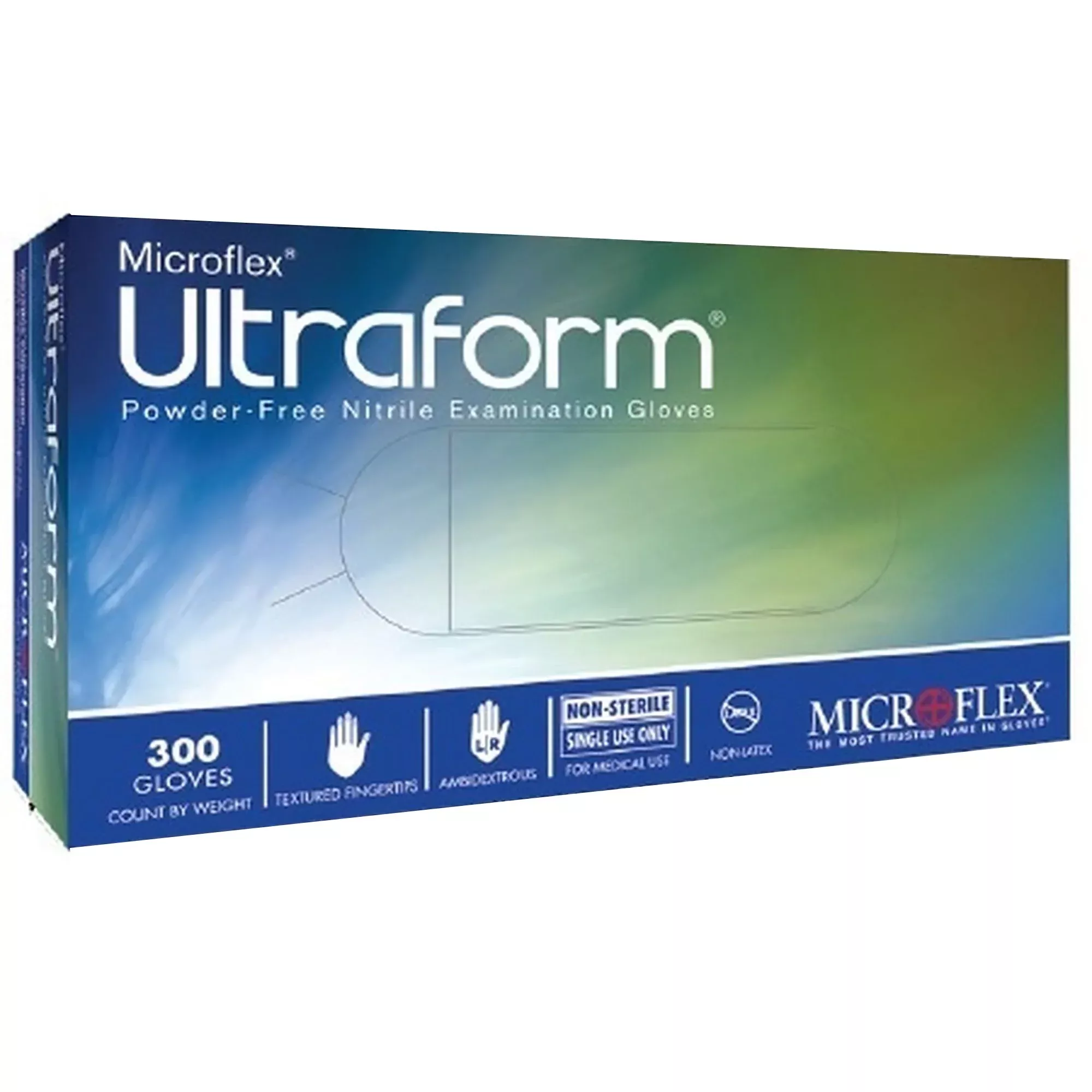 Ultraform Nitrile Exam Glove, Small, Blue