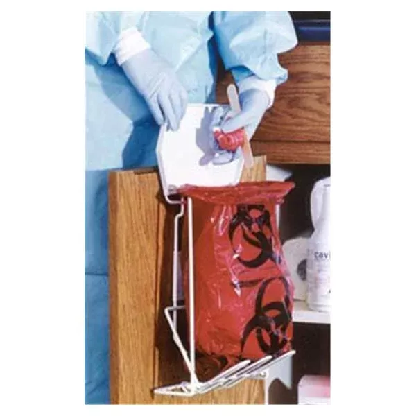 Unimed-MidwestBag Biohazard 11x14" 1gal Red/Black 1.25mil Symbol 10rl/Bx, 10 BX/CA (01EB086000)