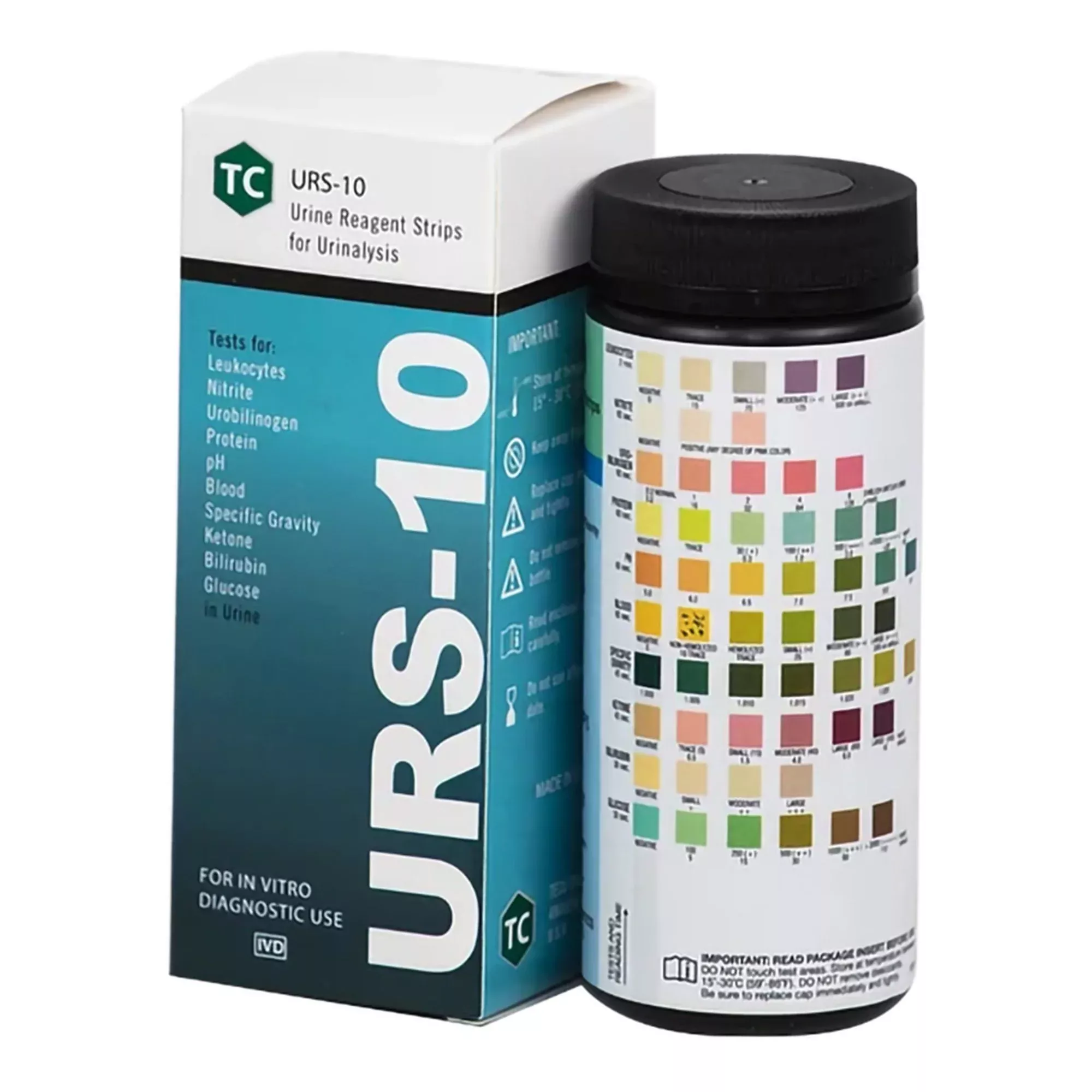 Urinalysis Reagent URS-10 Bilirubin, Blood, Glucose, Ketone, Leukocytes, Nitrite, pH, Protein, Specific Gravity, Urobilinogen For Urinalysis