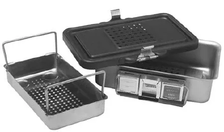 V Mueller Basket Sterilization Genesis 9-1/4x10-1/2x3" Half Size Ea