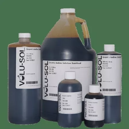Volusol Inc Gram Iodine Stain (Stabilized) 16 oz. - M-970519-3492 - Case of 12