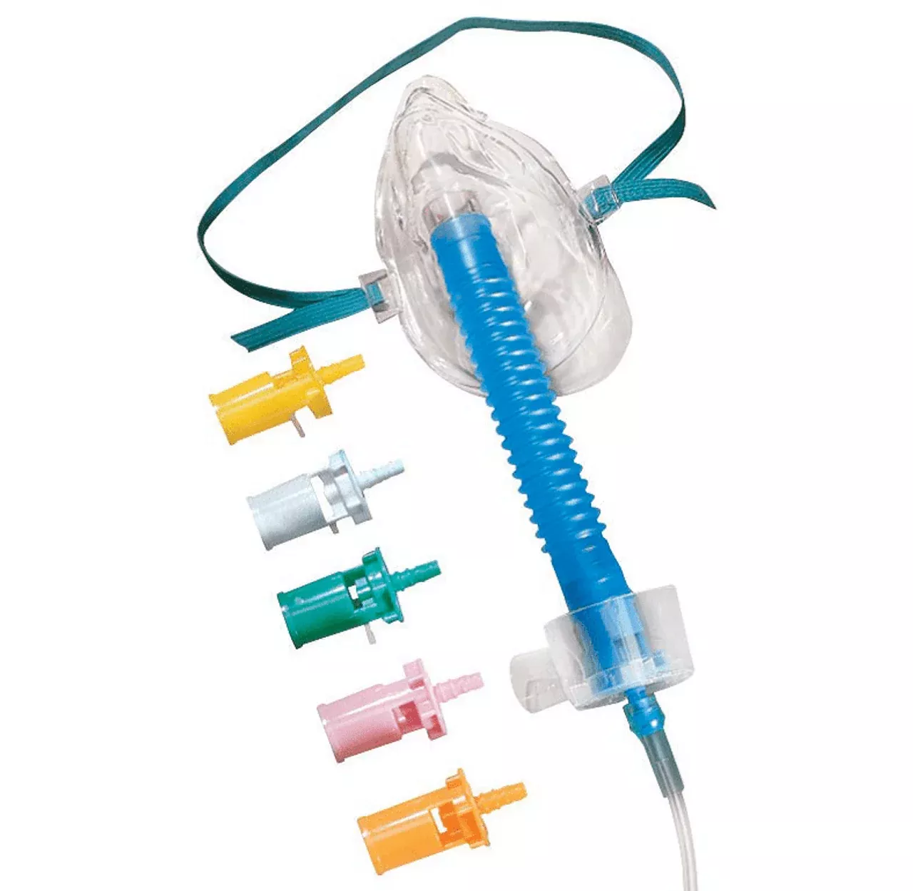 Vyaire Venturi Tracheostomy Mask with 6" FlexTube and 7' U/Connect-It Tubing, Pediatric