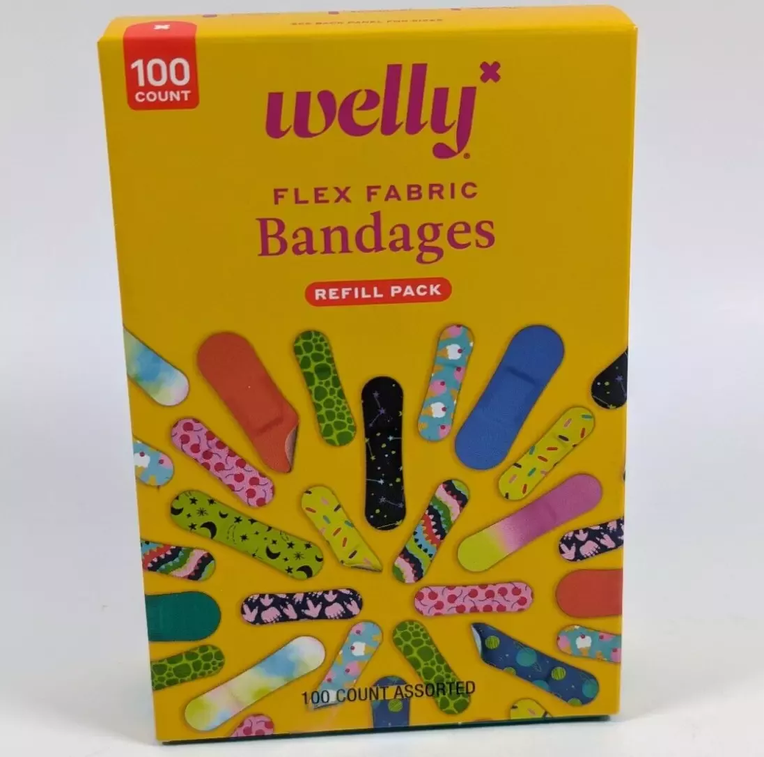 Welly Bravery Bandages, Assorted Pattern Value Pack, 100 ct.