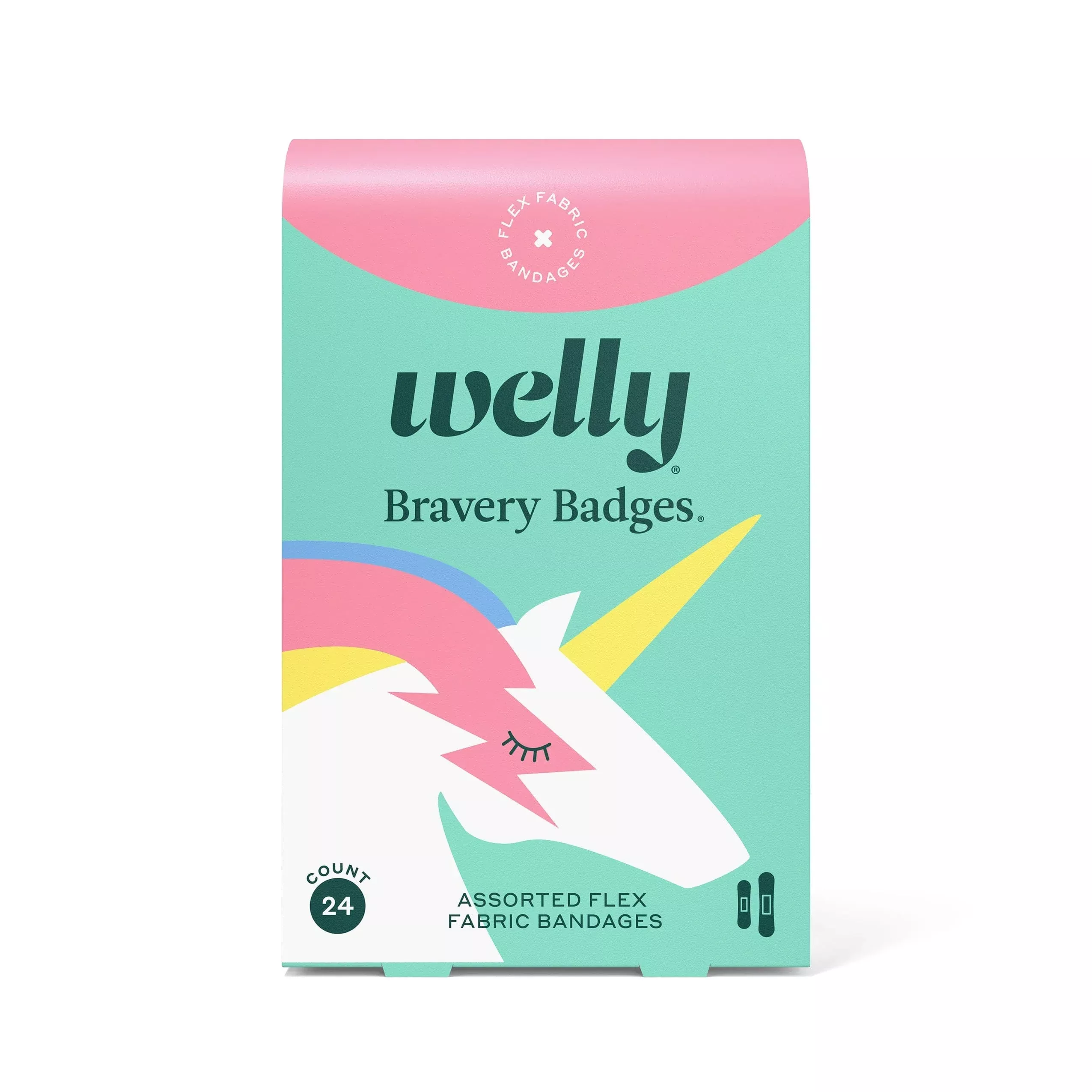 Welly Health Kids Unicorn Assorted, 24 ct