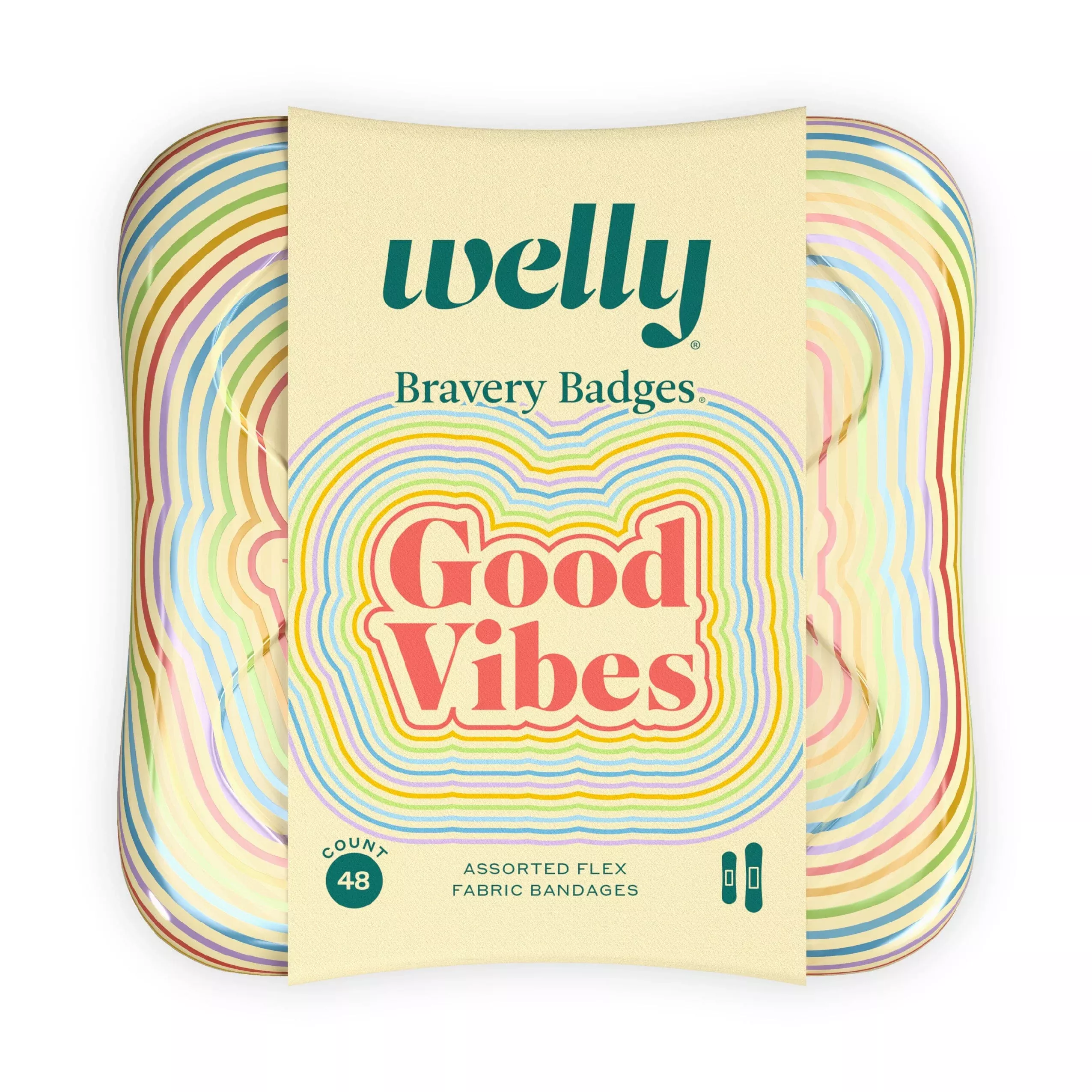 Welly Health Kids Words Adhesive Bandages, 48 ct