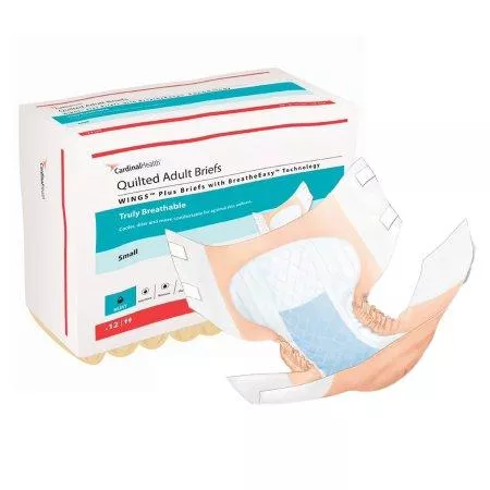 WINGS Plus Quilted Adult Briefs with BreatheEasy Technology — Heavy Absorbency