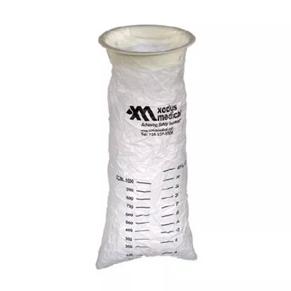 Xodus Medical Bag Emesis 1000mL Clear Graduated 144/Bx