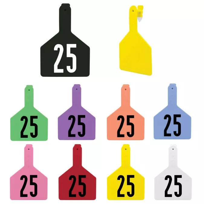 Z Tags Z1 No-Snag-Tag Calf Size, Numbered 76-100, YellowDatamars 9053904-Yellow