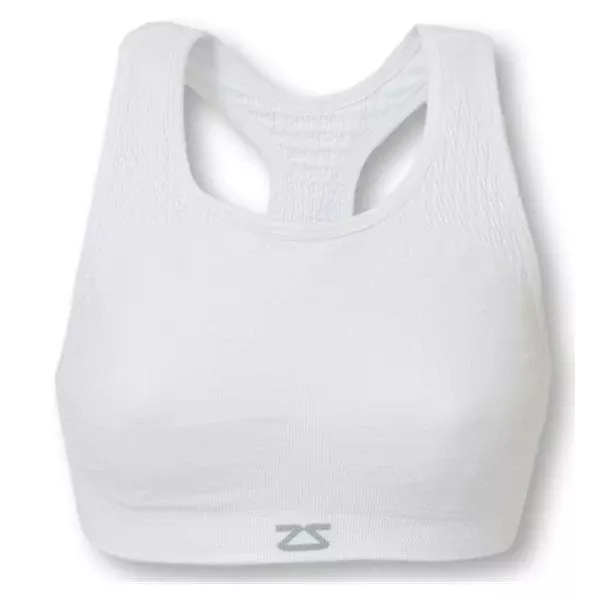 Zensah Bra Running Sports Medium/Large White Ea