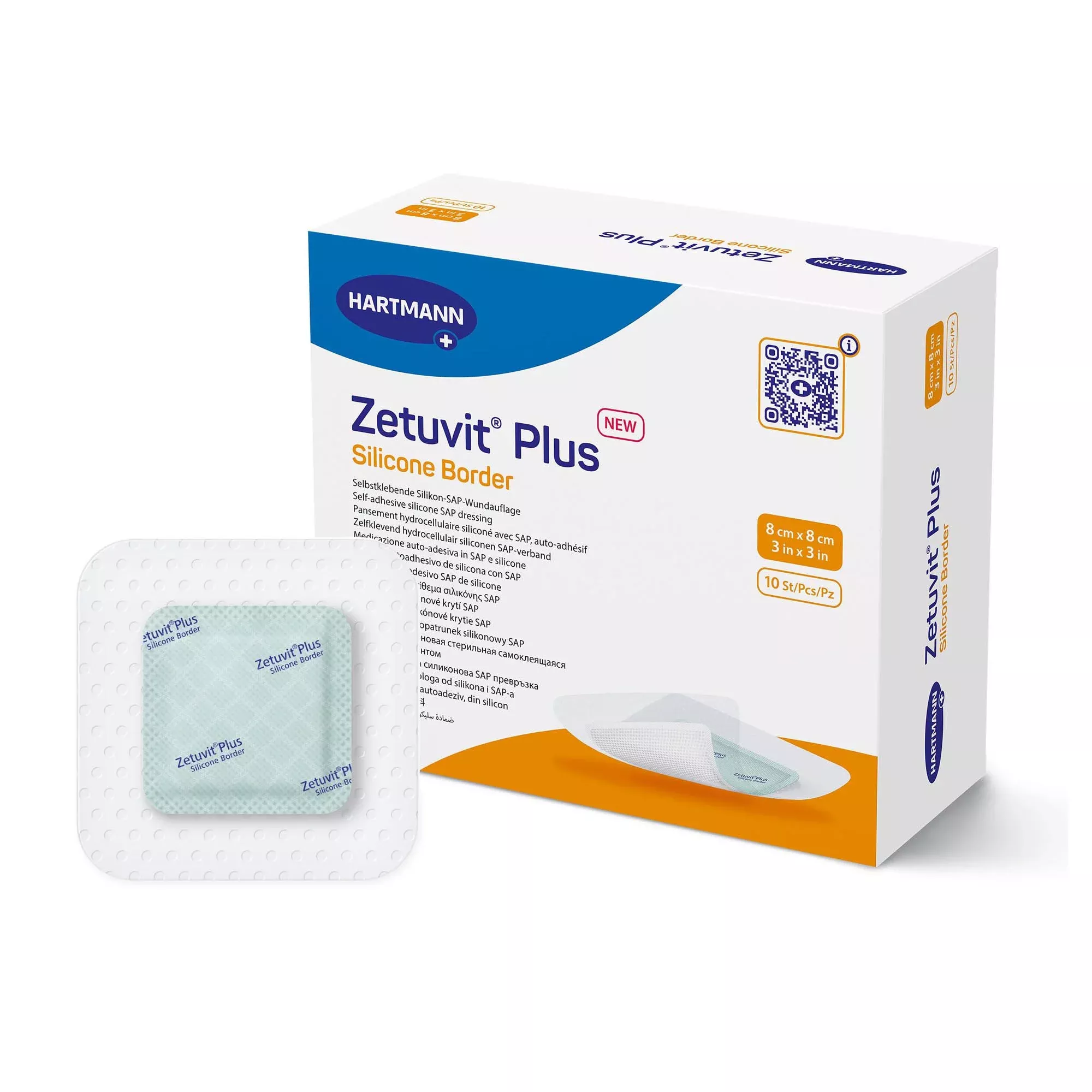 Zetuvit Plus Silicone Border Adhesive Super Absorbent Dressings