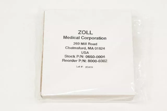 Zoll 0650-0004 Paper Recorder, Strip Chart 90mm Z-Fold